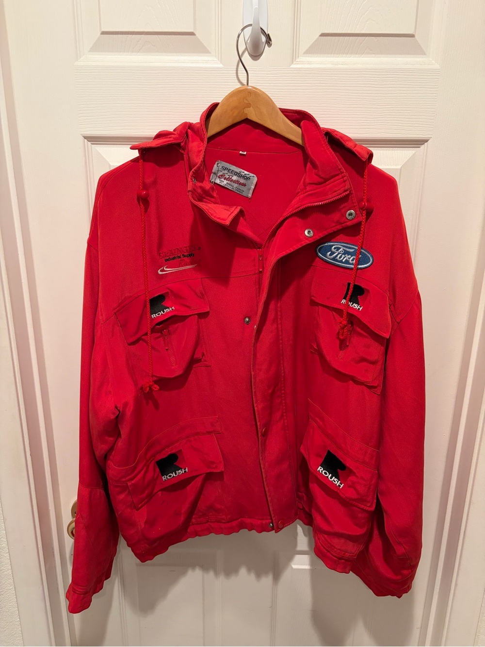Ford Red Racing Style Jacket Roush Racing